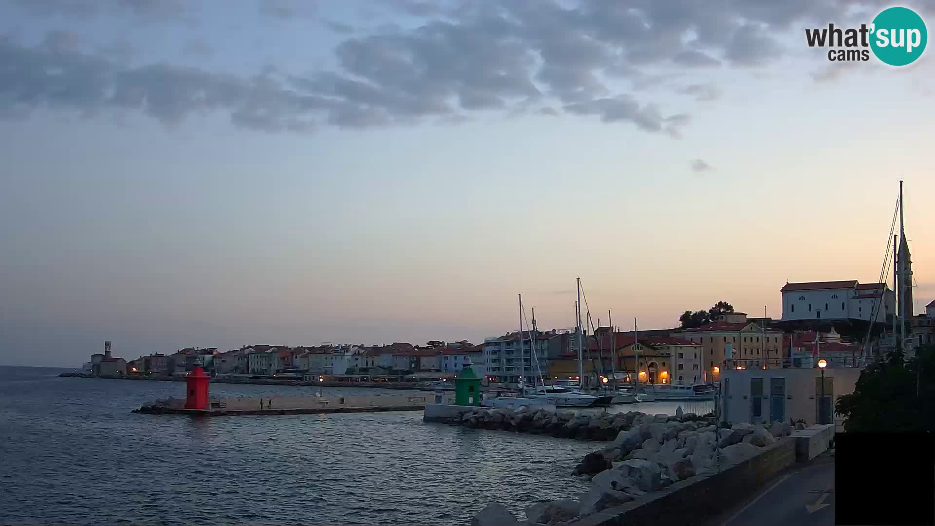 Piran – view to Punta and Mandrač