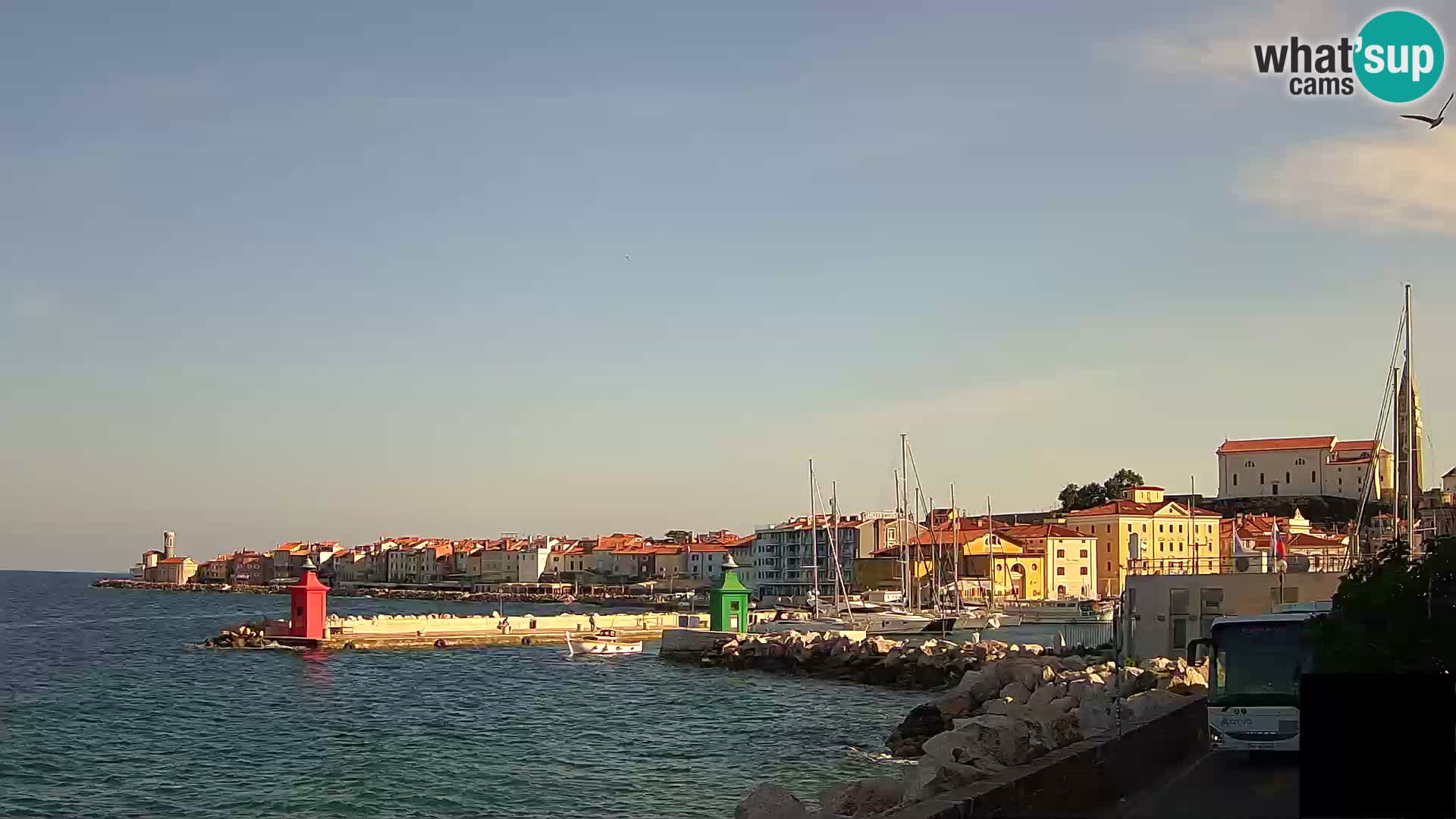 Piran – view to Punta and Mandrač