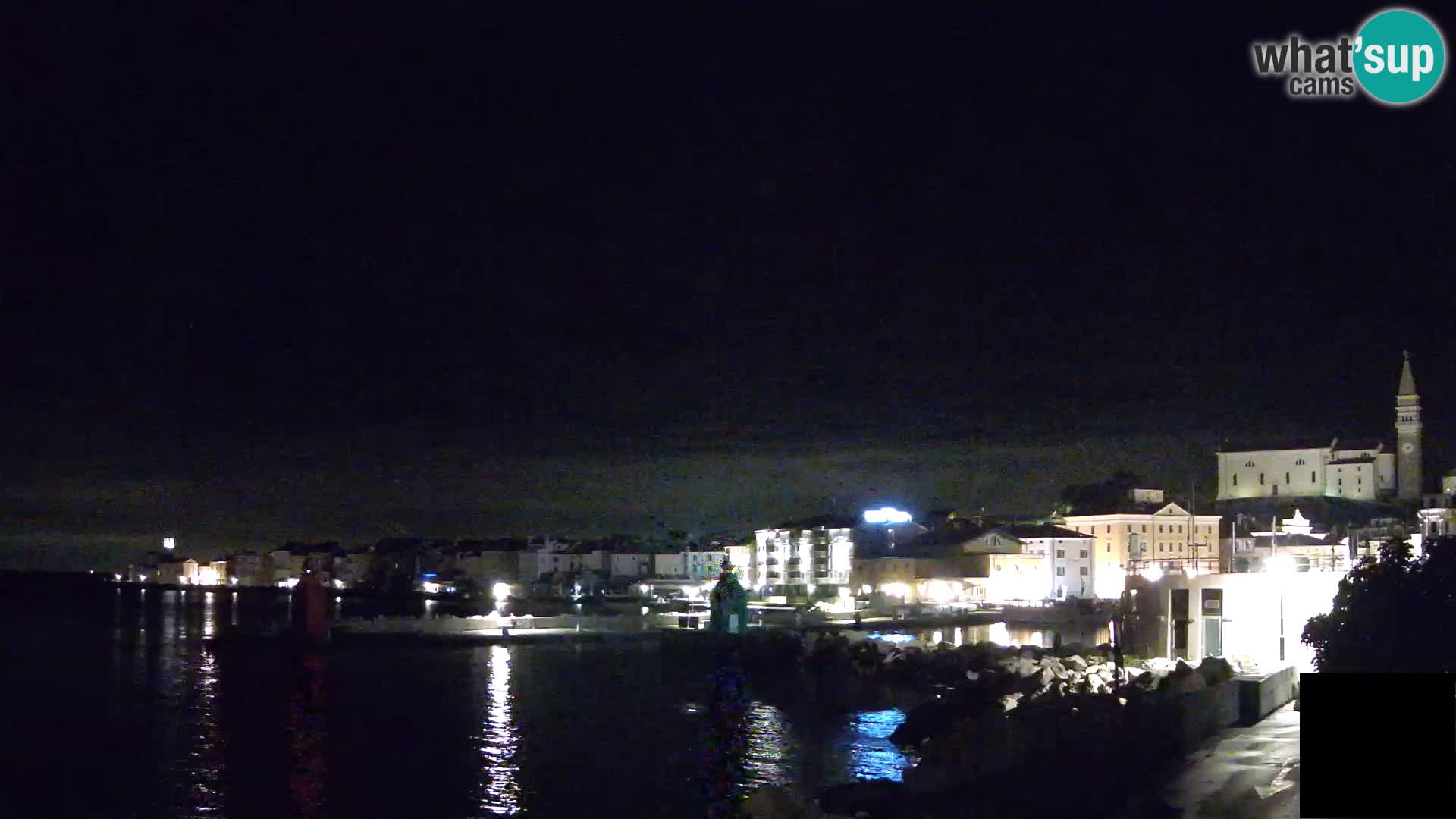Piran – view to Punta and Mandrač