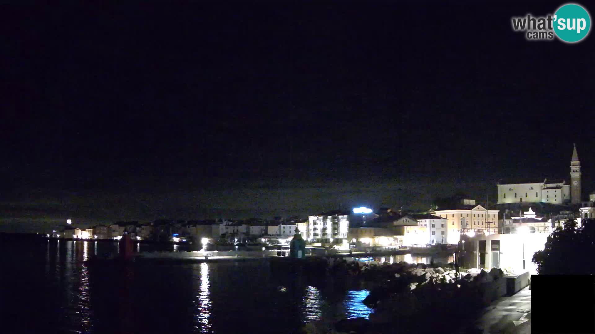 Piran – view to Punta and Mandrač