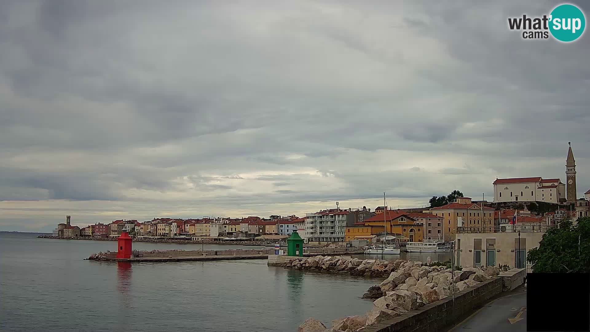 Piran – view to Punta and Mandrač