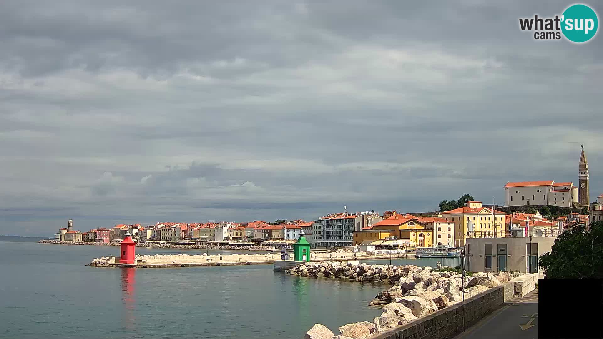 Piran – view to Punta and Mandrač