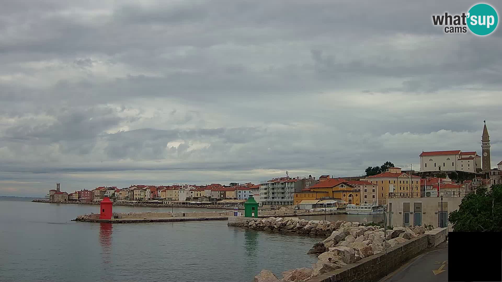 Pirano – vista verso la Punta e il “Mandrač”