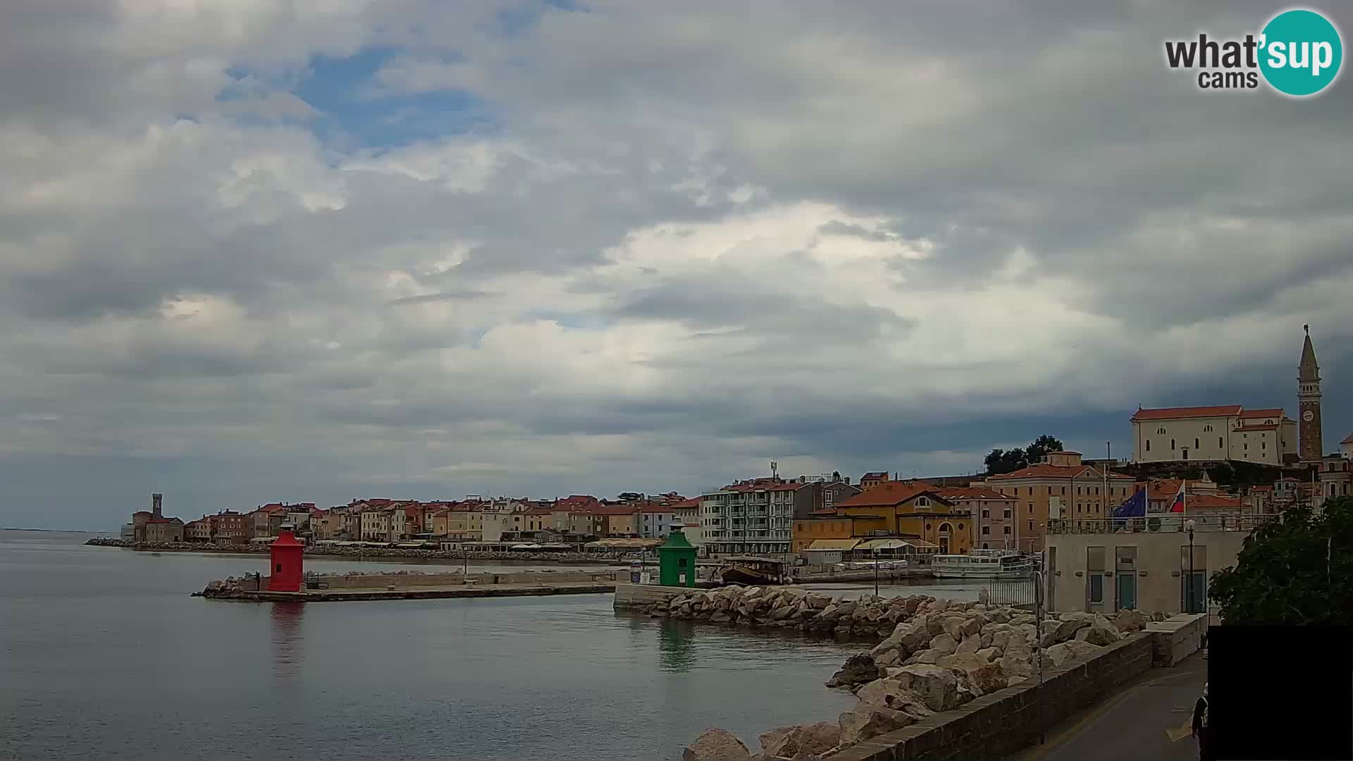 Piran – view to Punta and Mandrač