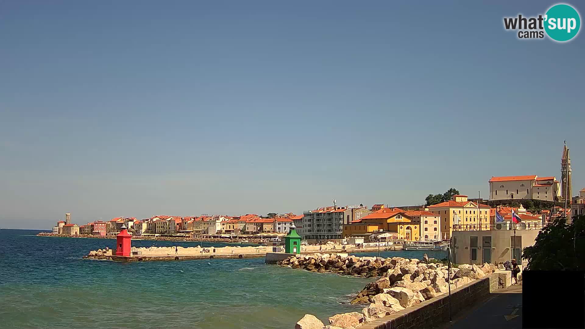 Pirano – vista verso la Punta e il “Mandrač”