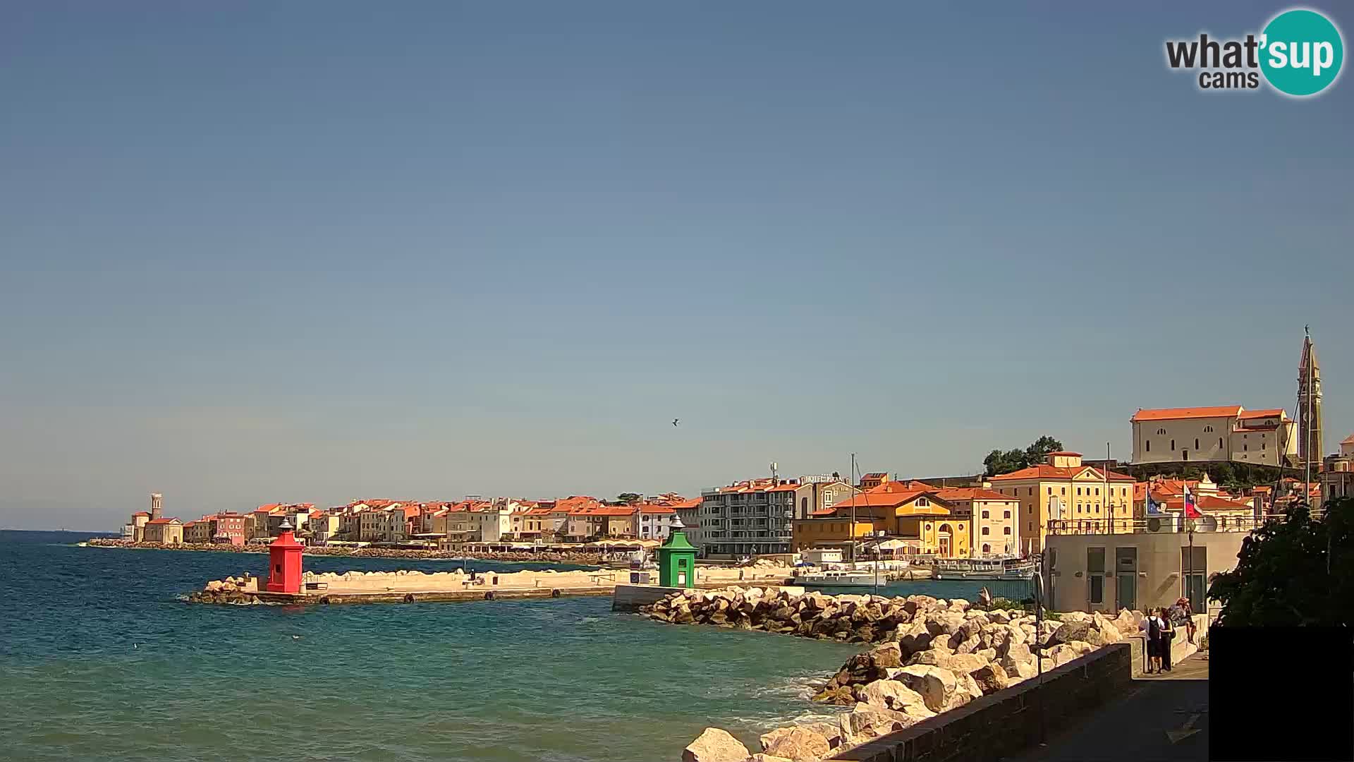 Piran – view to Punta and Mandrač