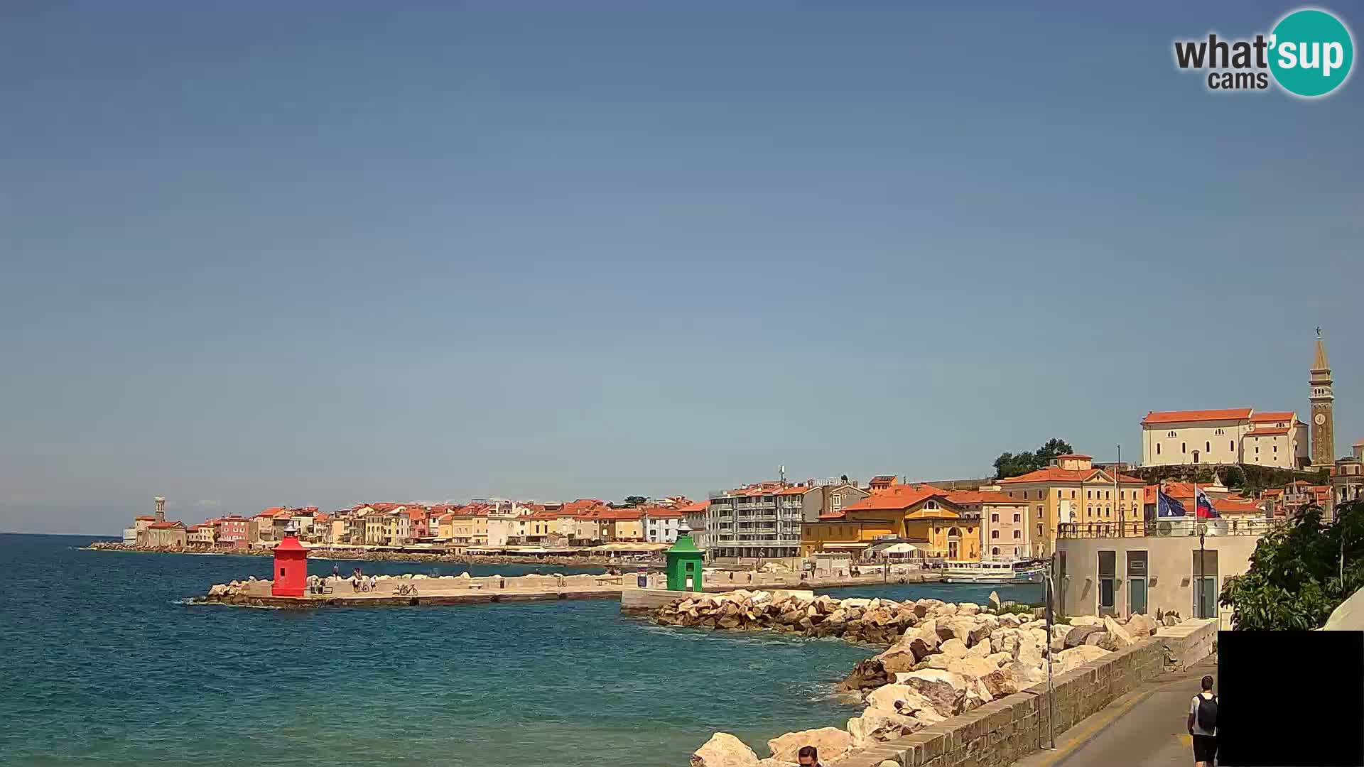 Piran – view to Punta and Mandrač