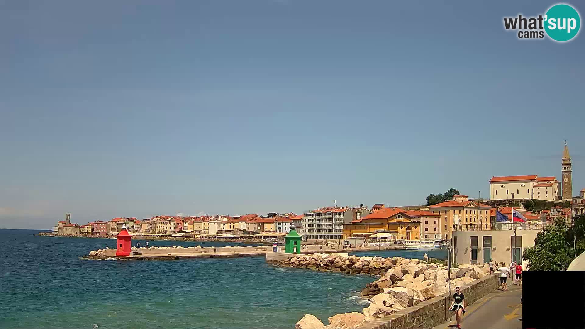 Piran – view to Punta and Mandrač