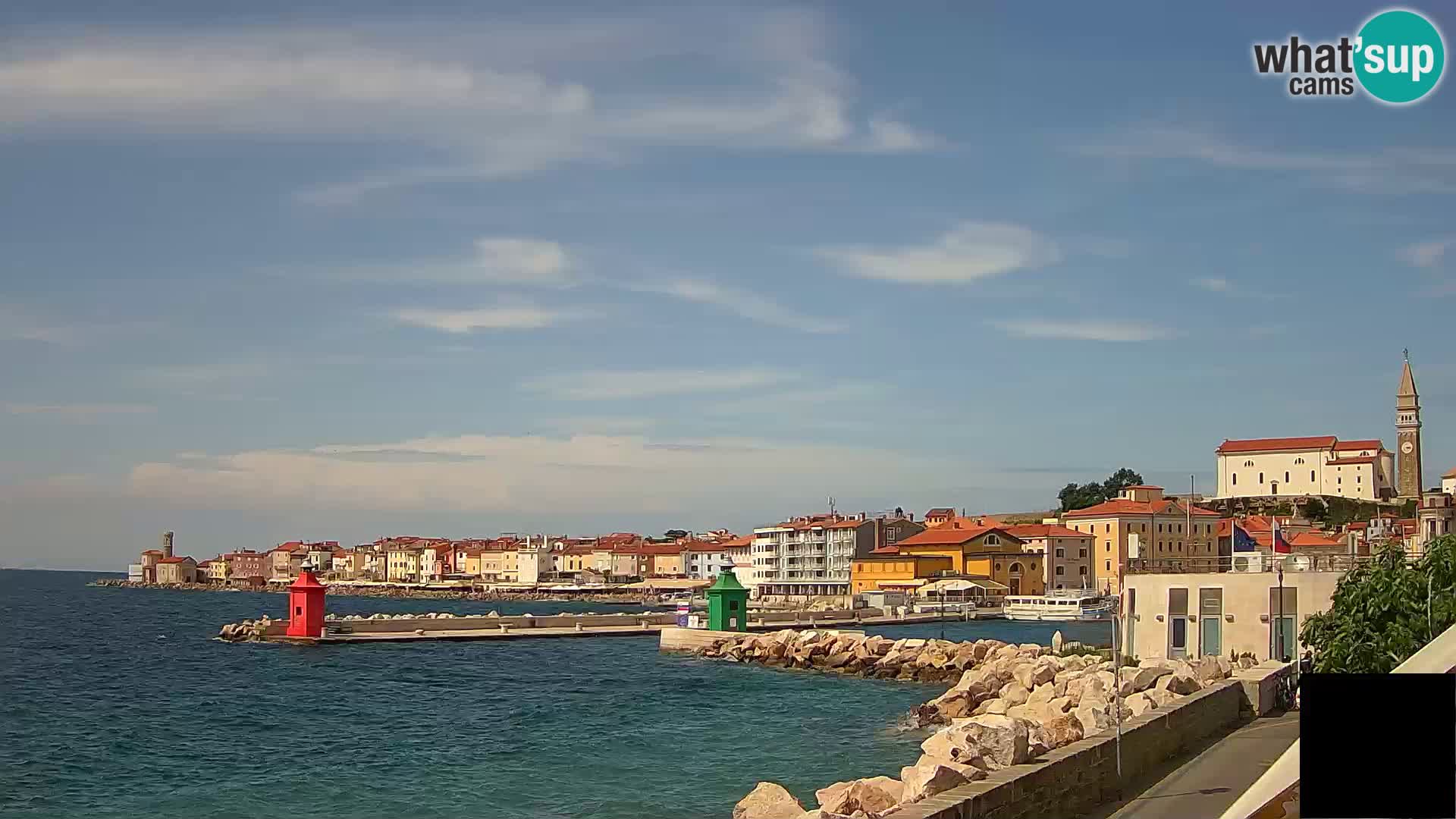 Pirano – vista verso la Punta e il “Mandrač”