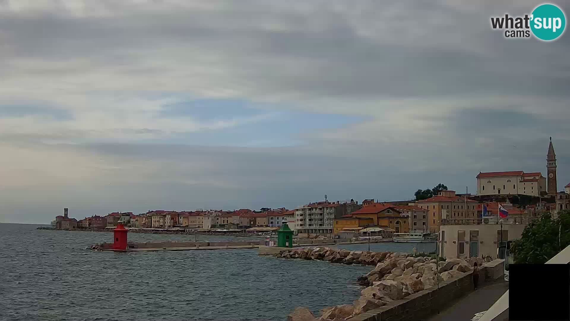 Pirano – vista verso la Punta e il “Mandrač”