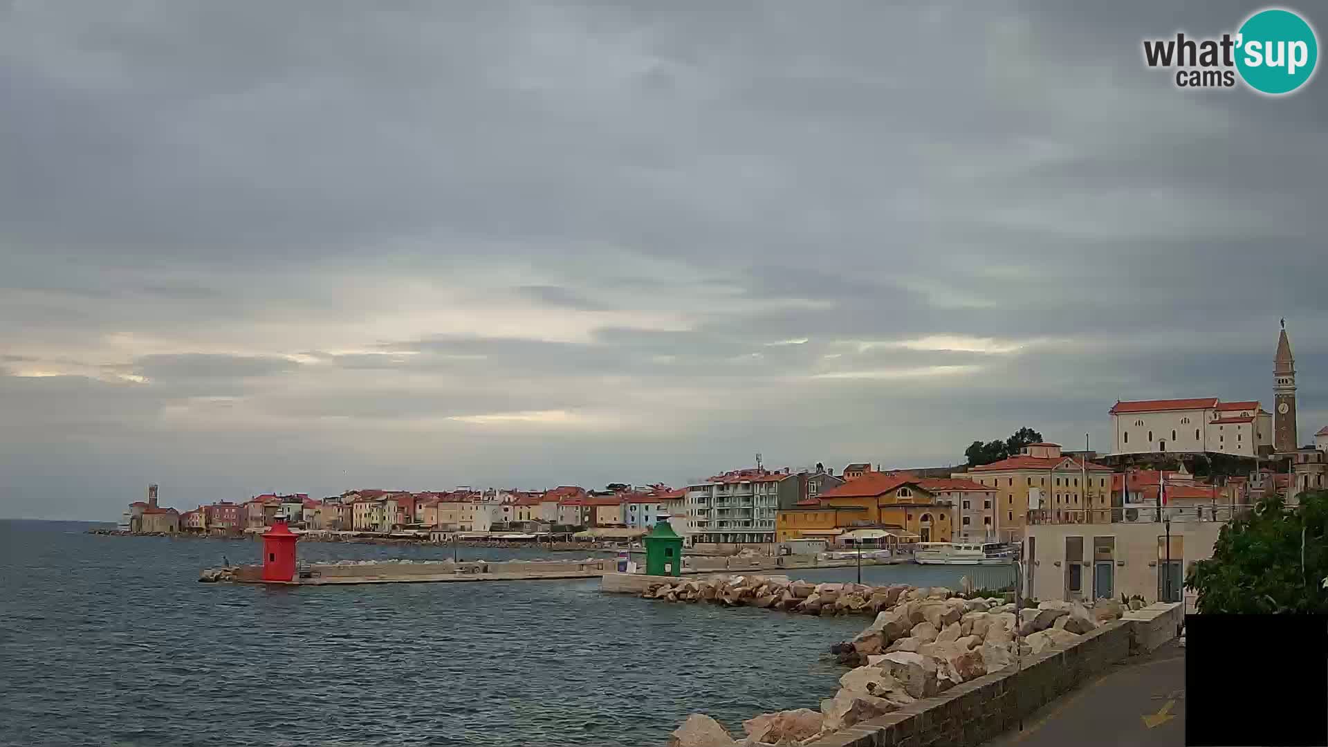 Piran – view to Punta and Mandrač
