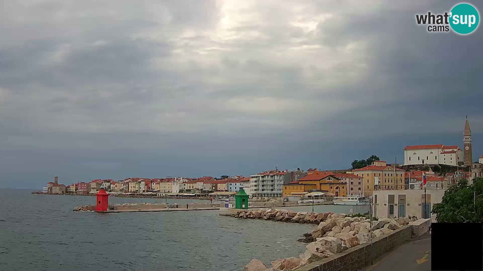 Pirano – vista verso la Punta e il “Mandrač”