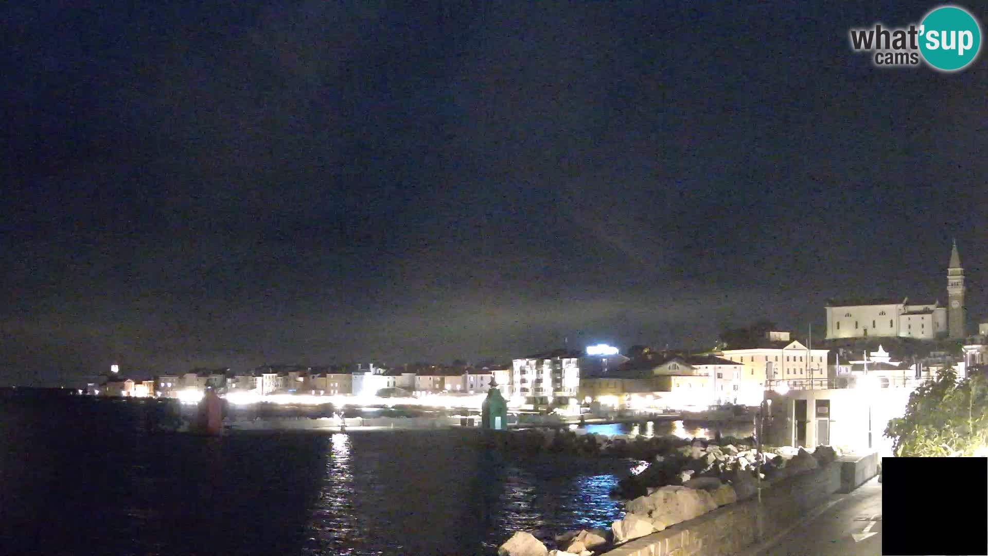 Piran – view to Punta and Mandrač