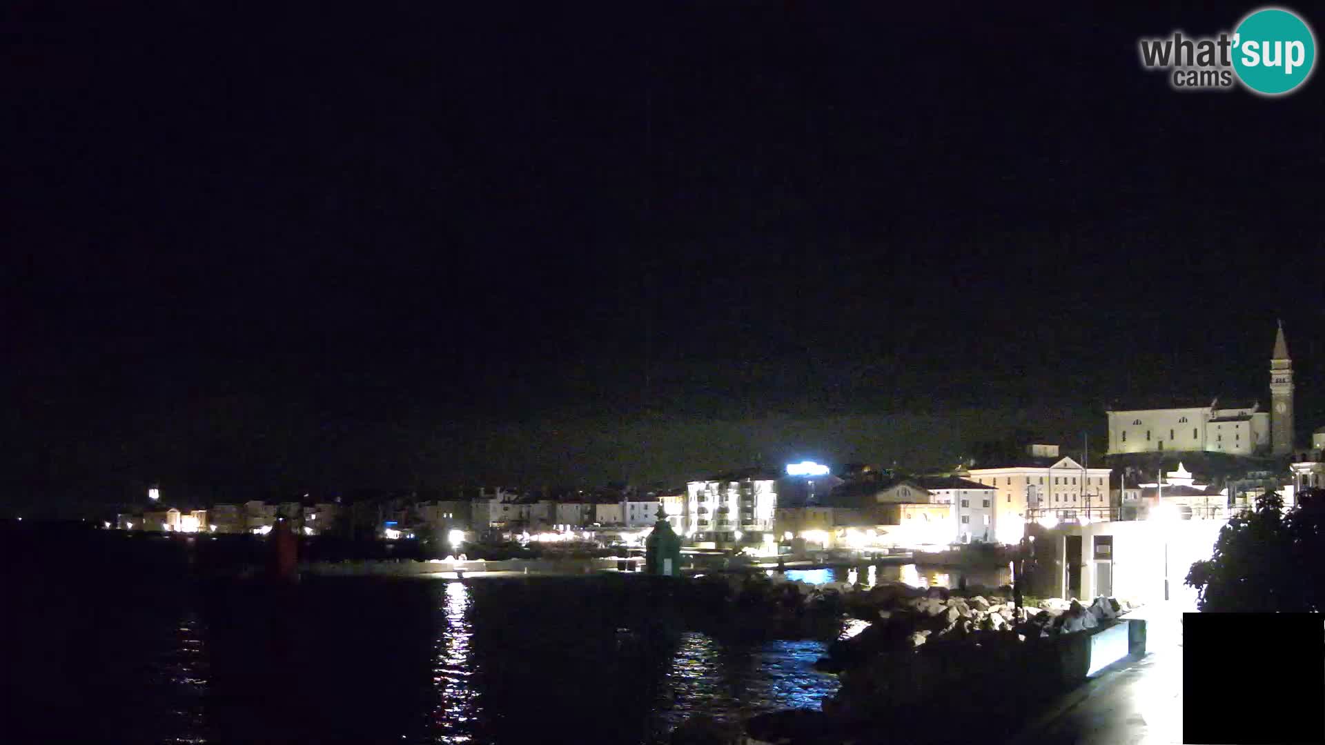 Piran – view to Punta and Mandrač
