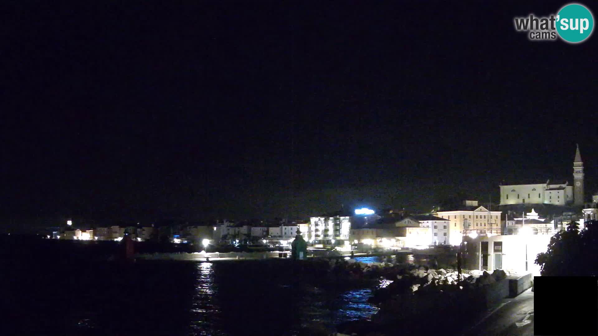 Piran – view to Punta and Mandrač