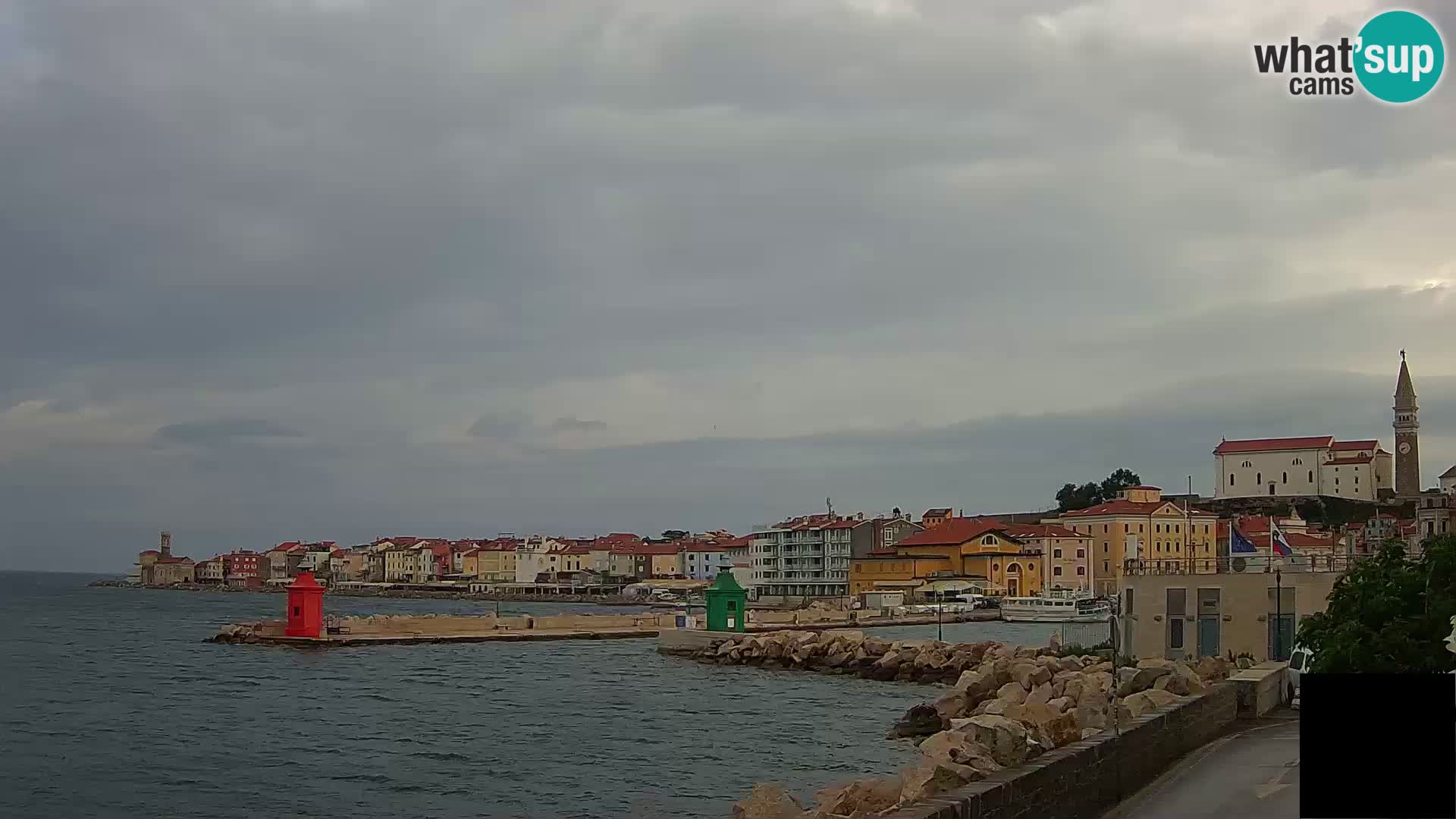 Piran – view to Punta and Mandrač