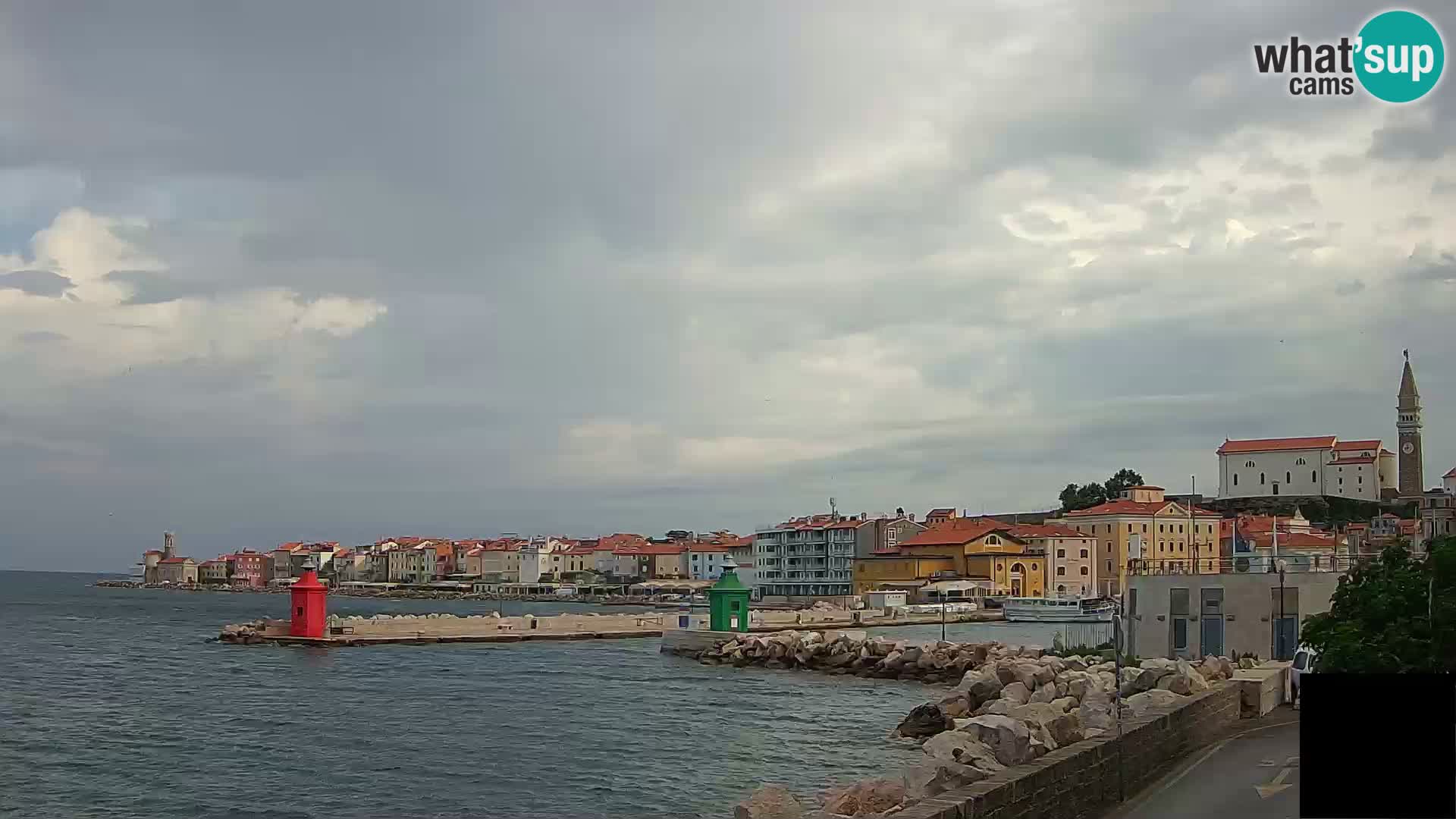 Pirano – vista verso la Punta e il “Mandrač”
