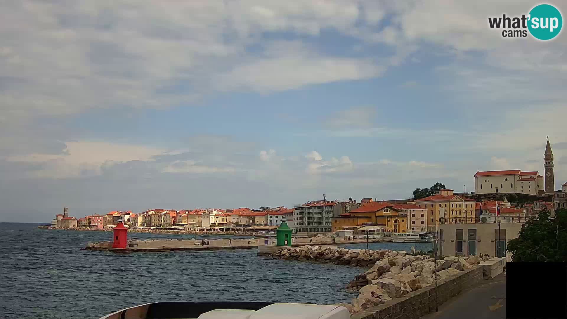 Pirano – vista verso la Punta e il “Mandrač”