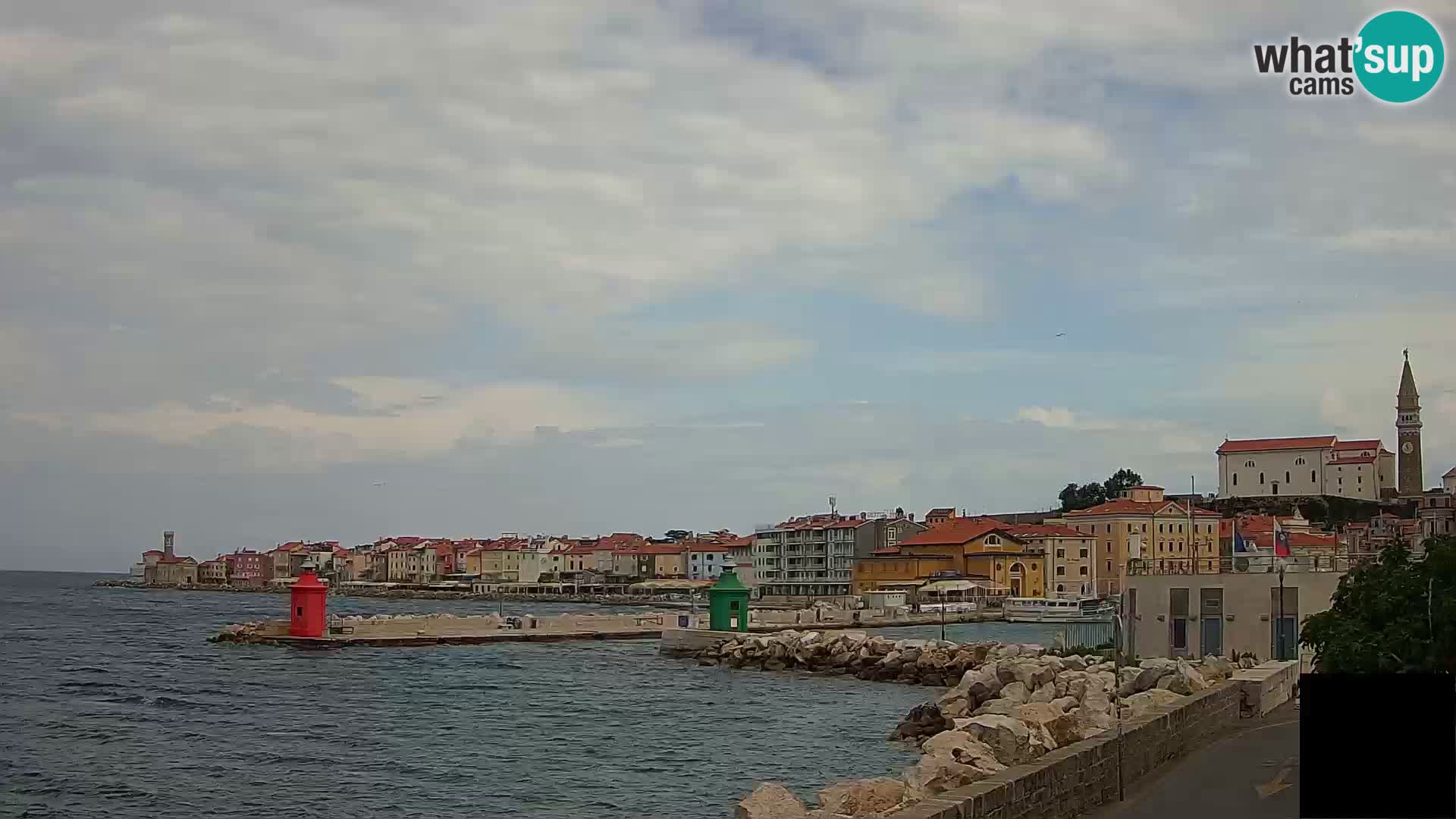 Piran – view to Punta and Mandrač