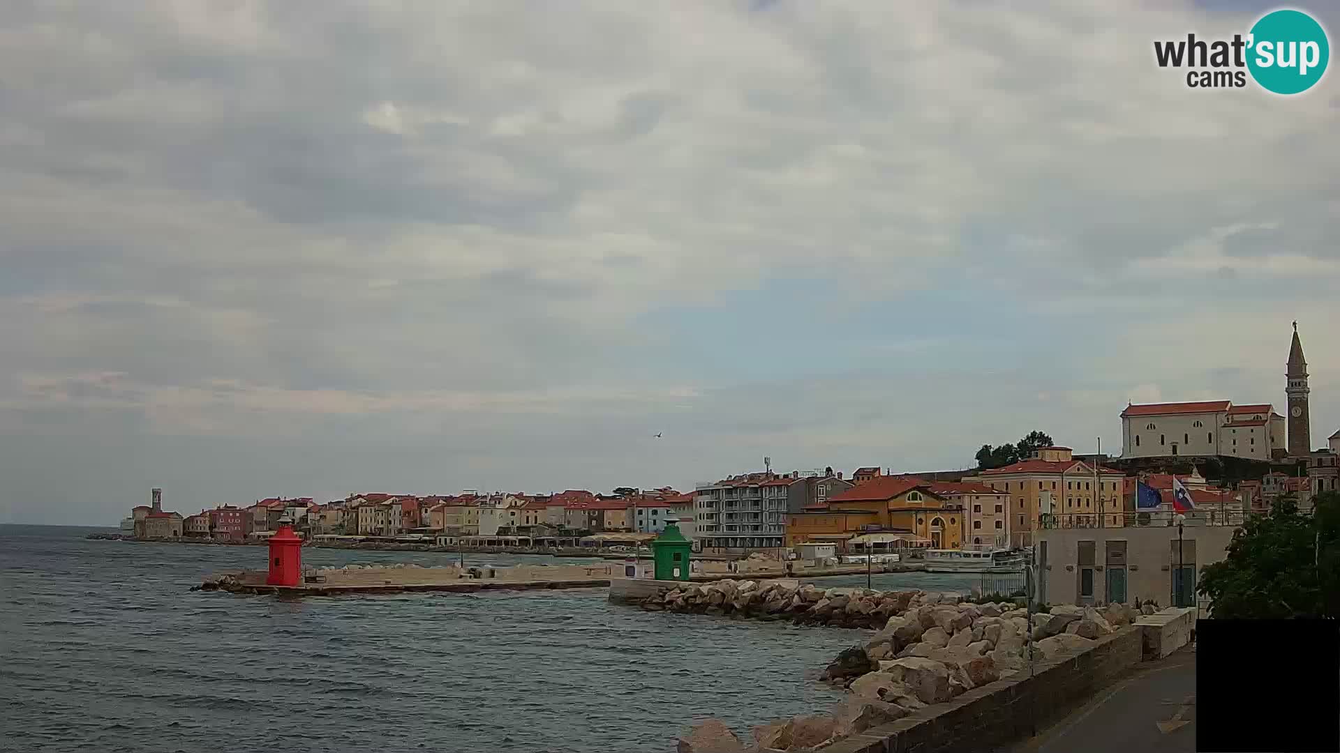 Pirano – vista verso la Punta e il “Mandrač”