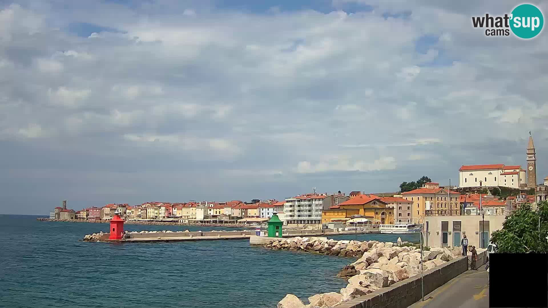 Piran – view to Punta and Mandrač