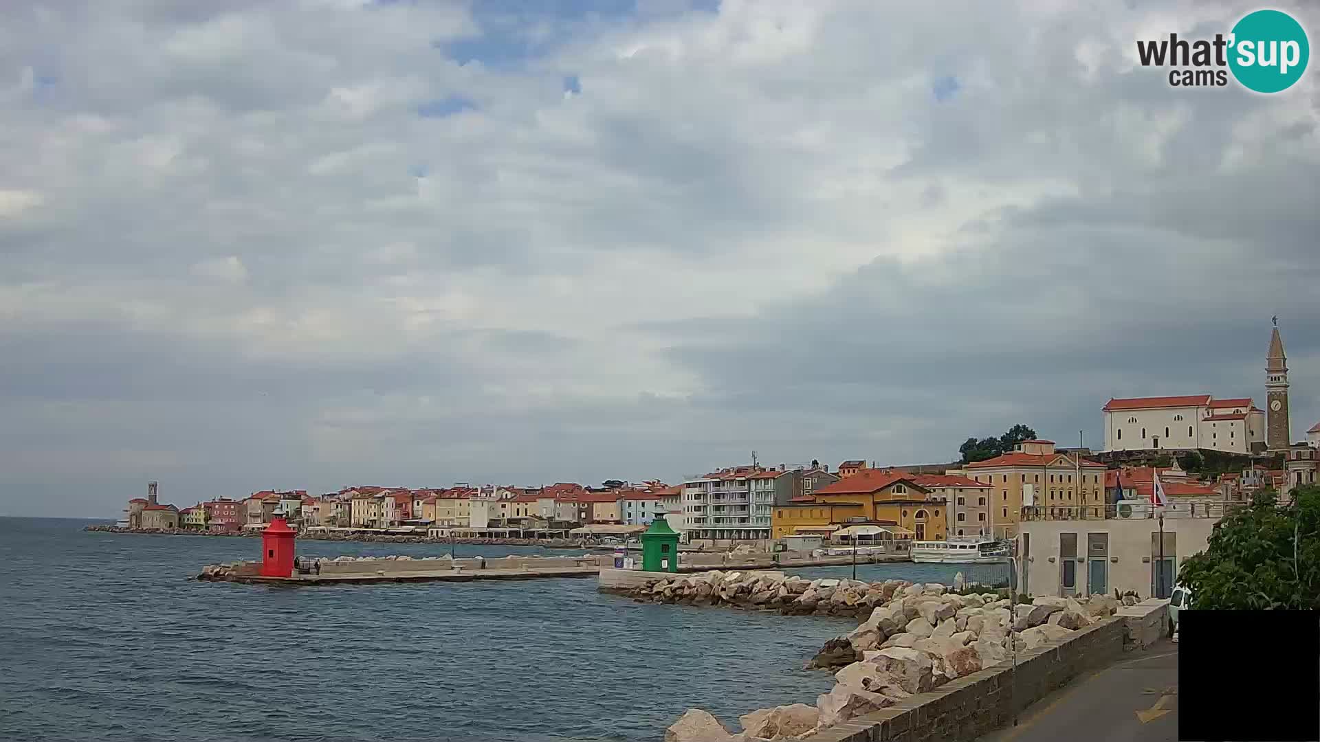 Pirano – vista verso la Punta e il “Mandrač”