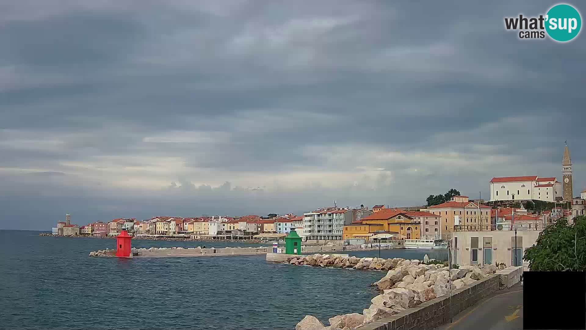 Piran – view to Punta and Mandrač