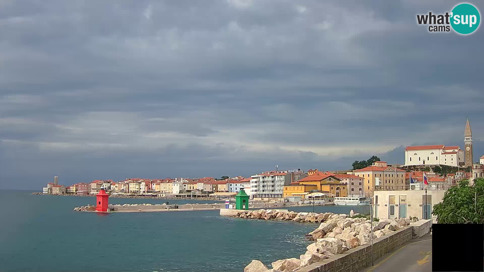Piran – view to Punta and Mandrač