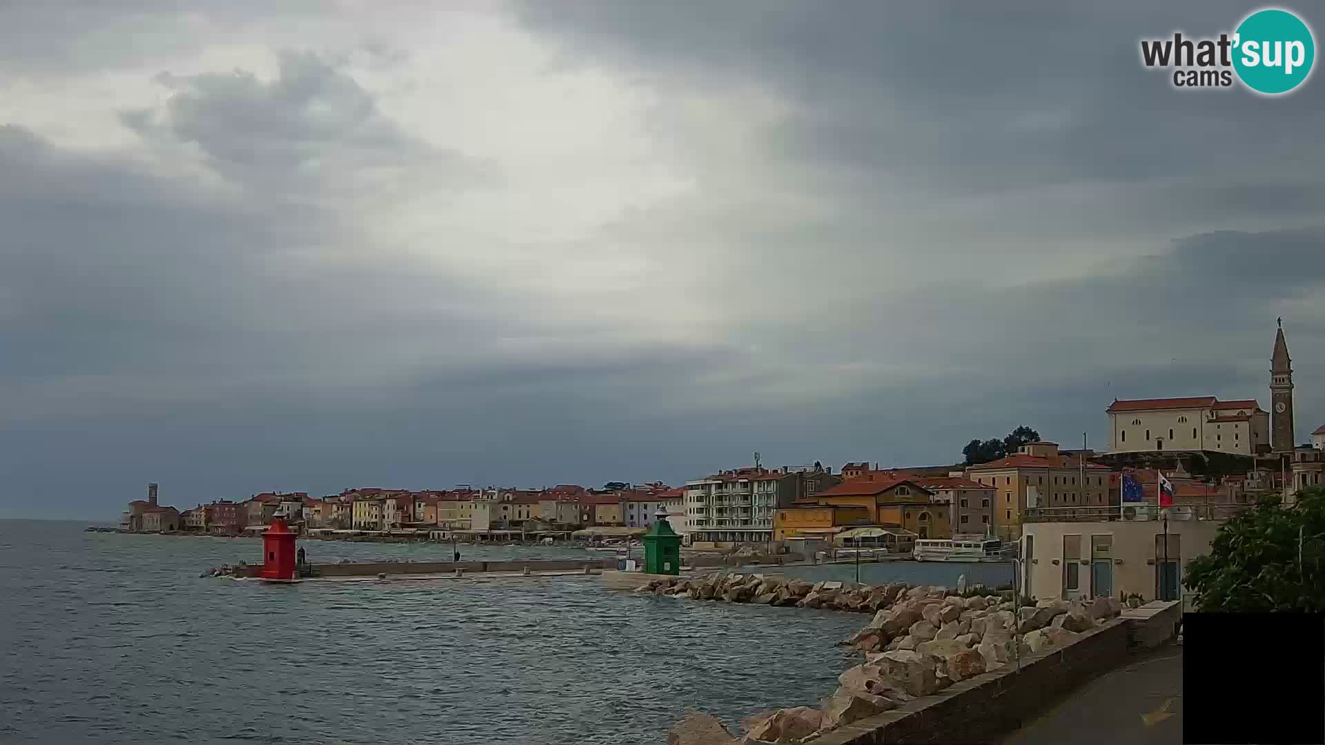 Piran – view to Punta and Mandrač