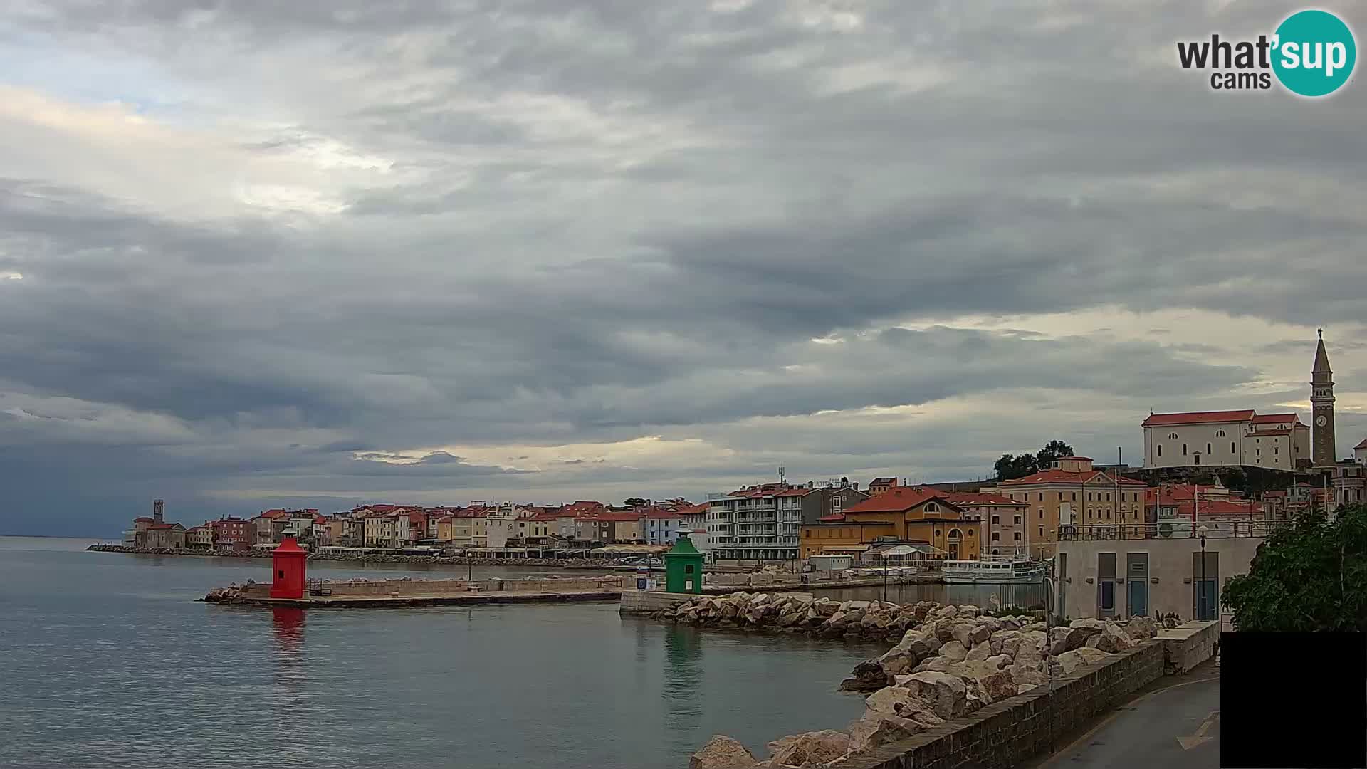 Piran – view to Punta and Mandrač