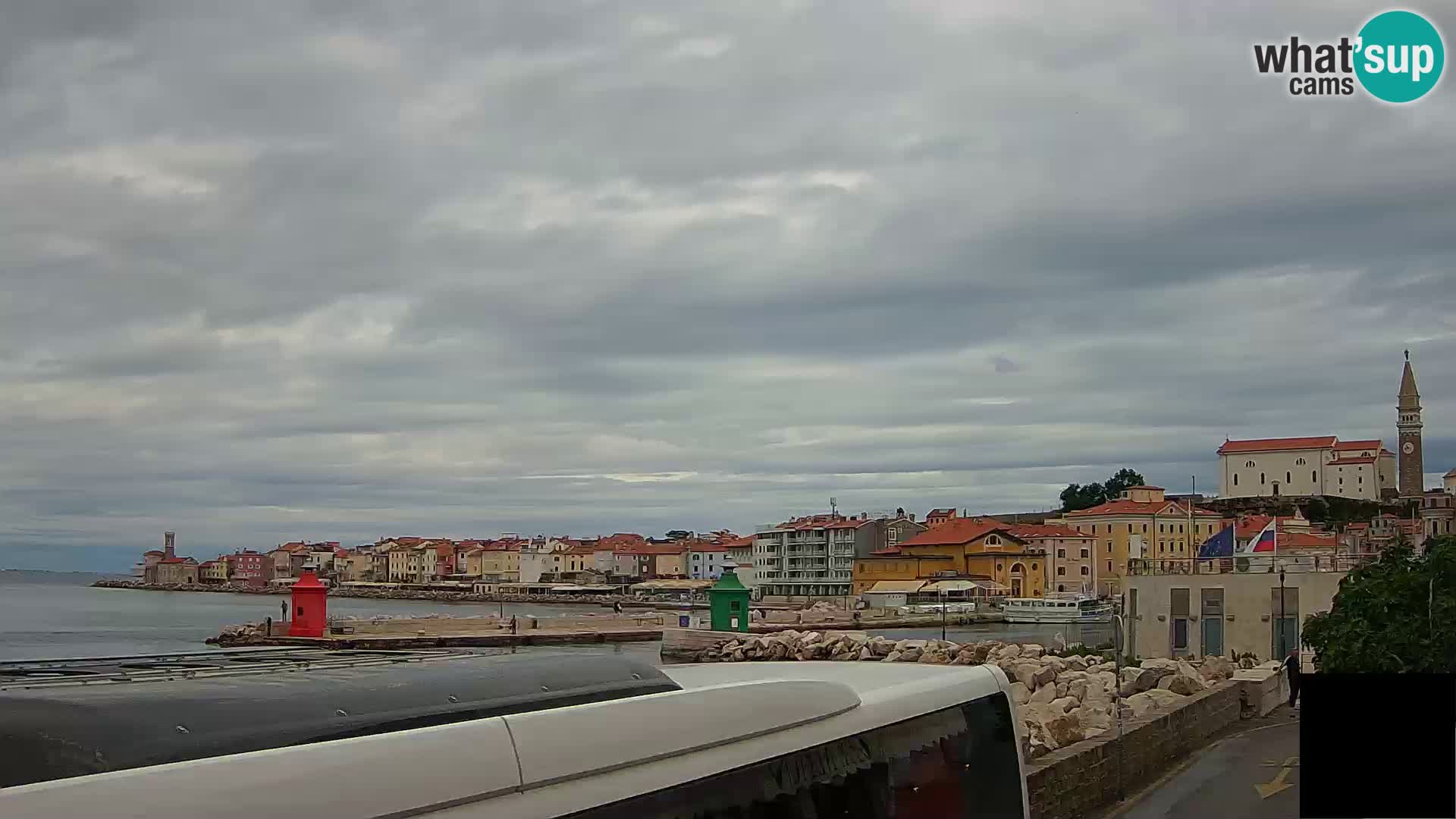 Piran – view to Punta and Mandrač