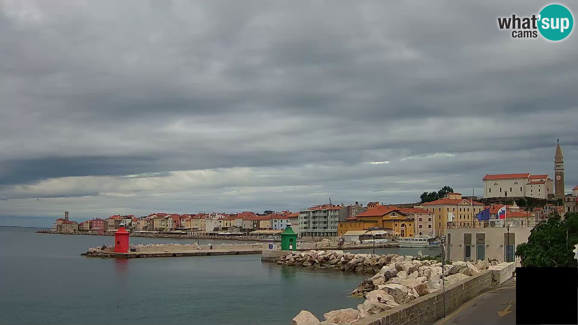 Piran – view to Punta and Mandrač