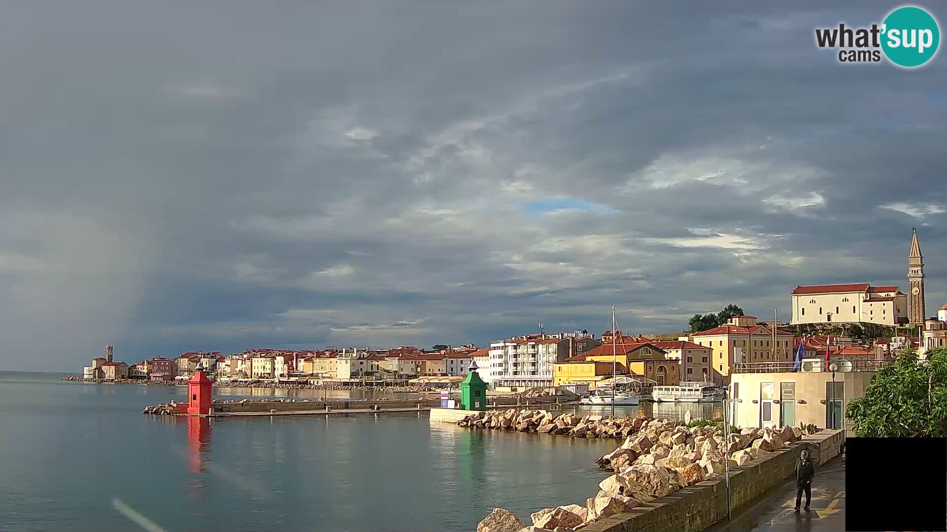 Piran – view to Punta and Mandrač
