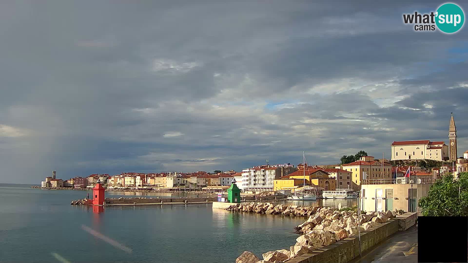Pirano – vista verso la Punta e il “Mandrač”