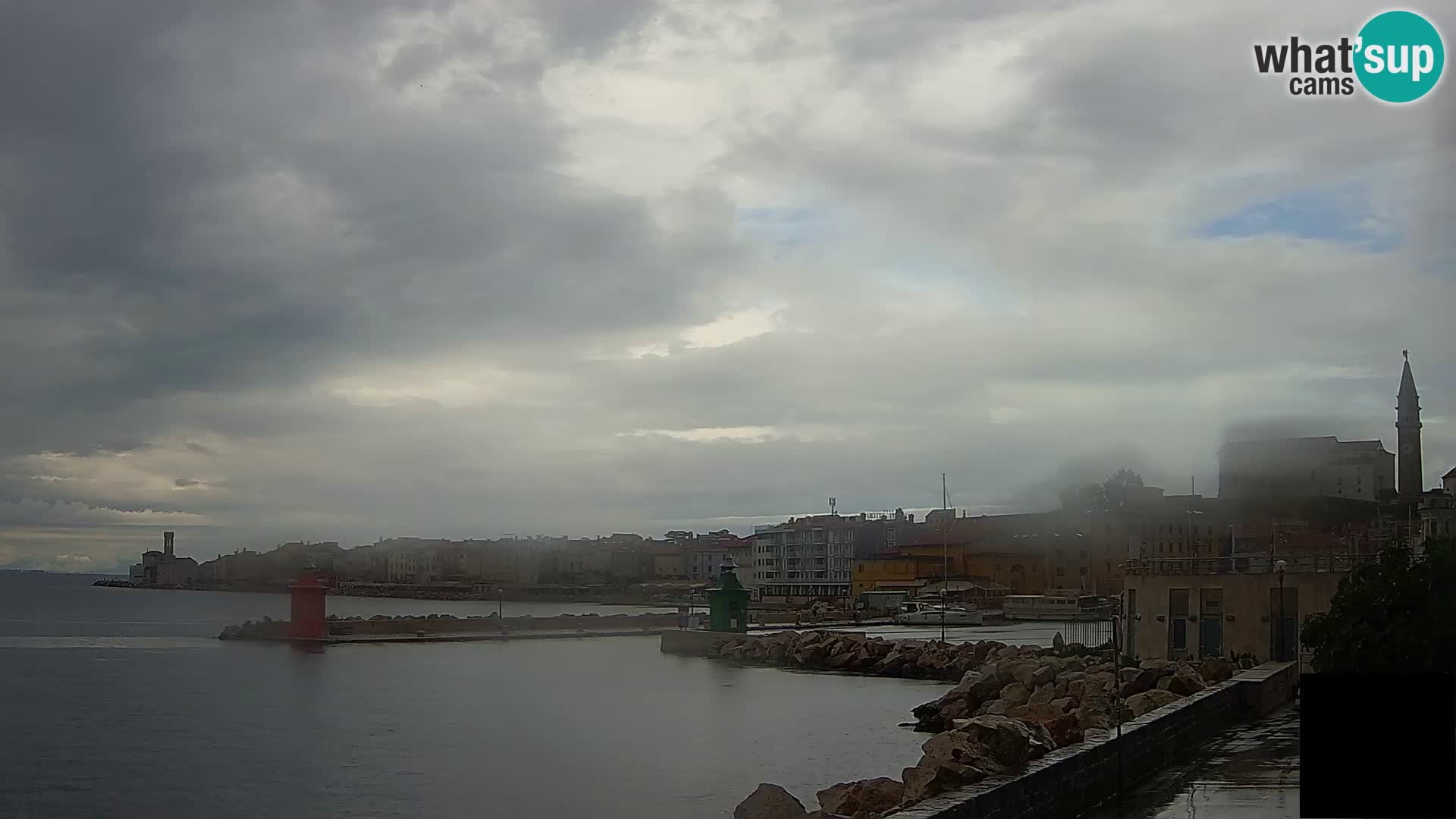 Piran – view to Punta and Mandrač