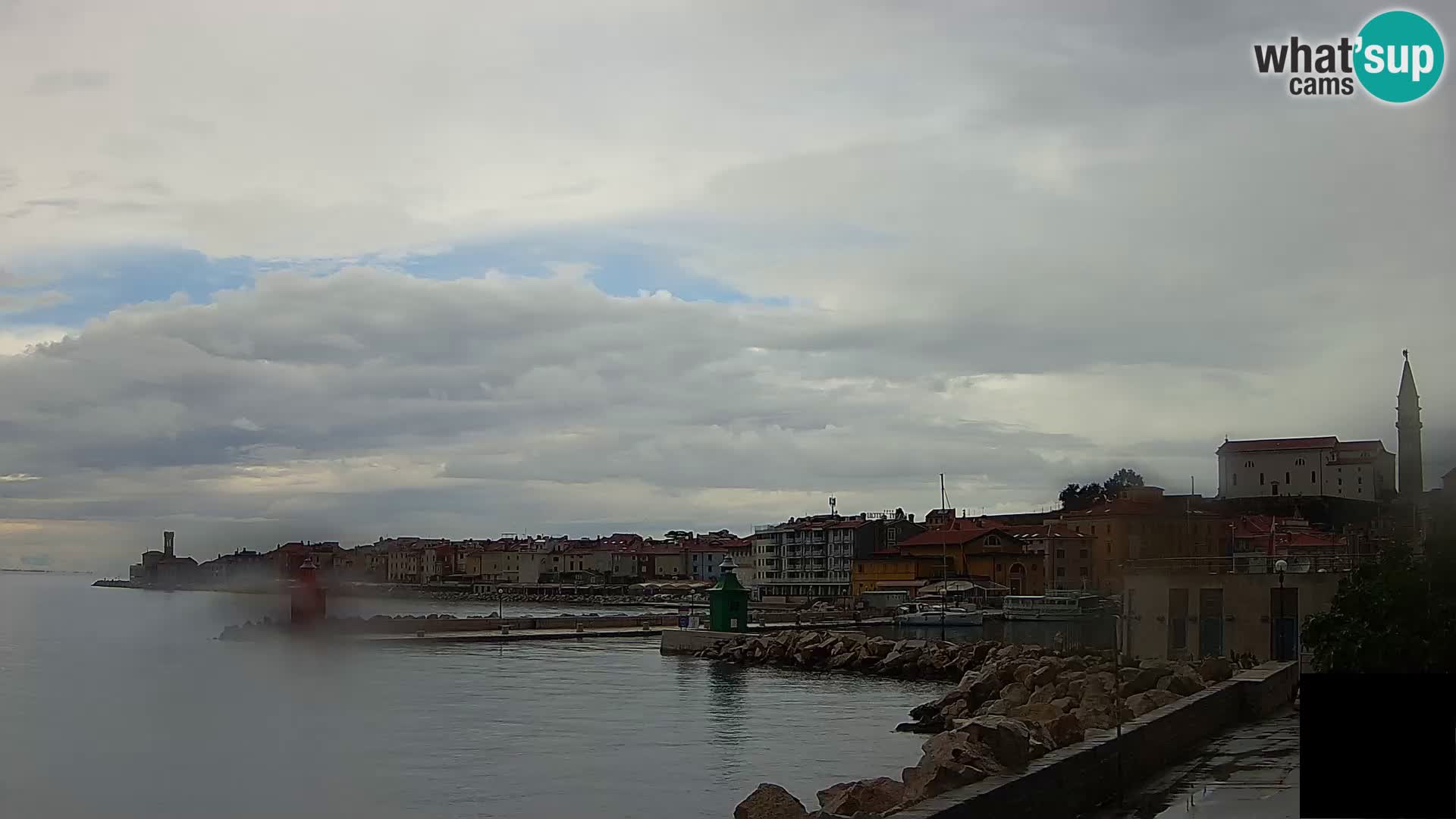 Piran – view to Punta and Mandrač