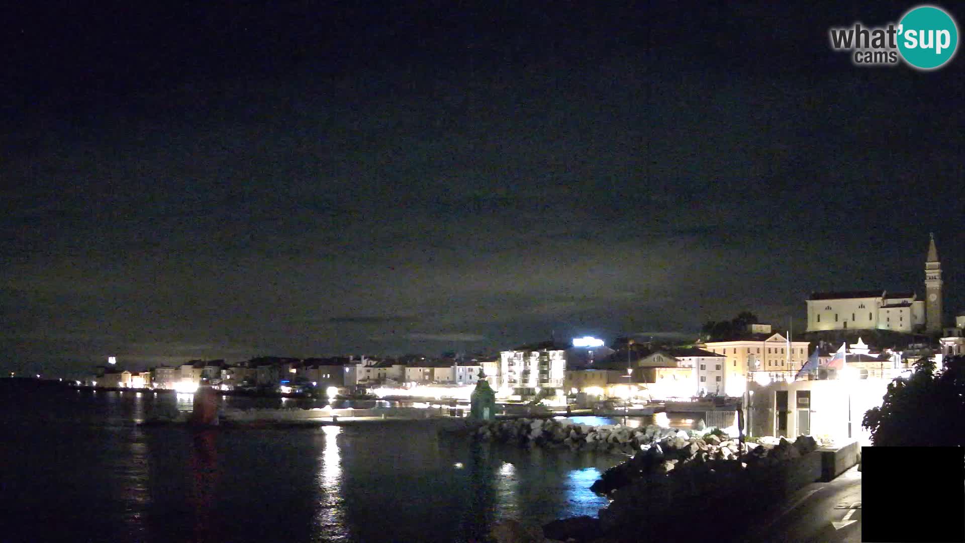 Pirano – vista verso la Punta e il “Mandrač”