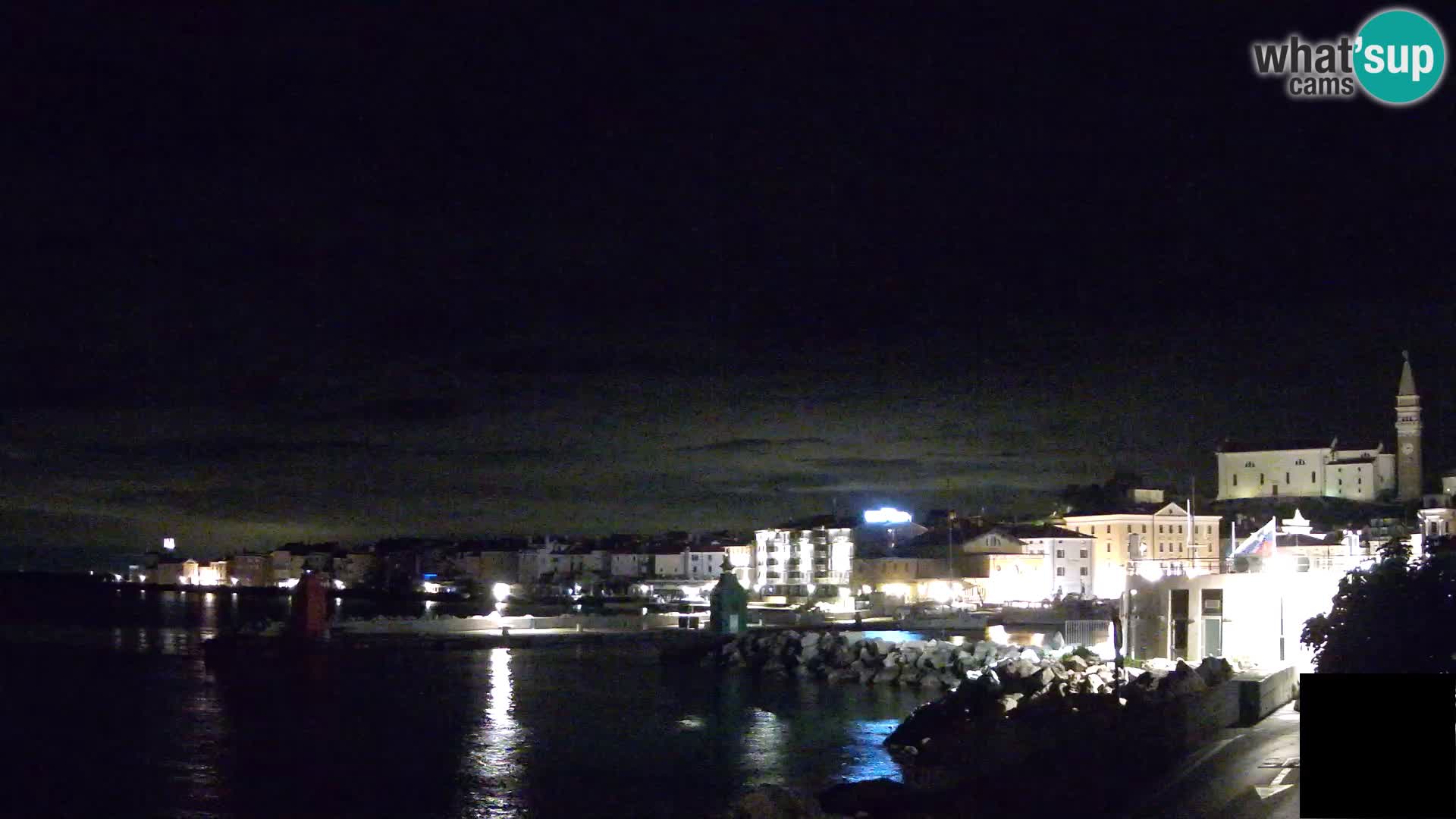 Piran – view to Punta and Mandrač