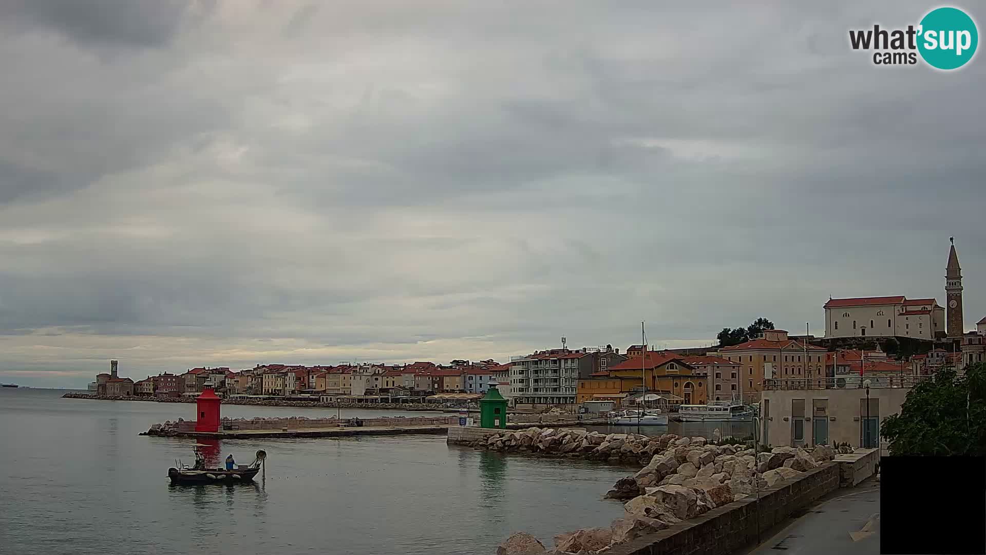 Piran – view to Punta and Mandrač