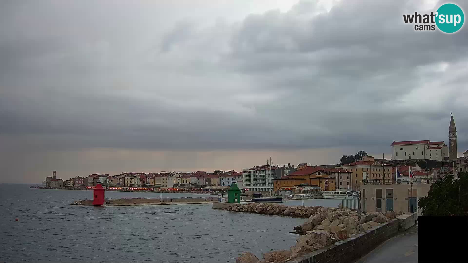 Piran – view to Punta and Mandrač