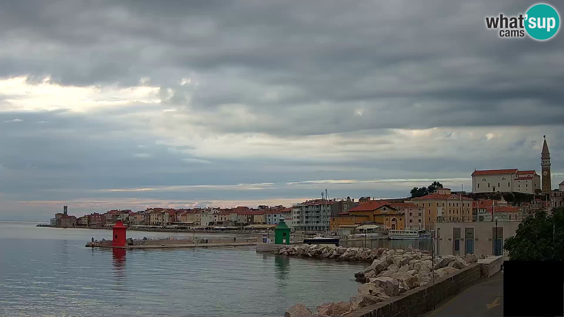 Pirano – vista verso la Punta e il “Mandrač”