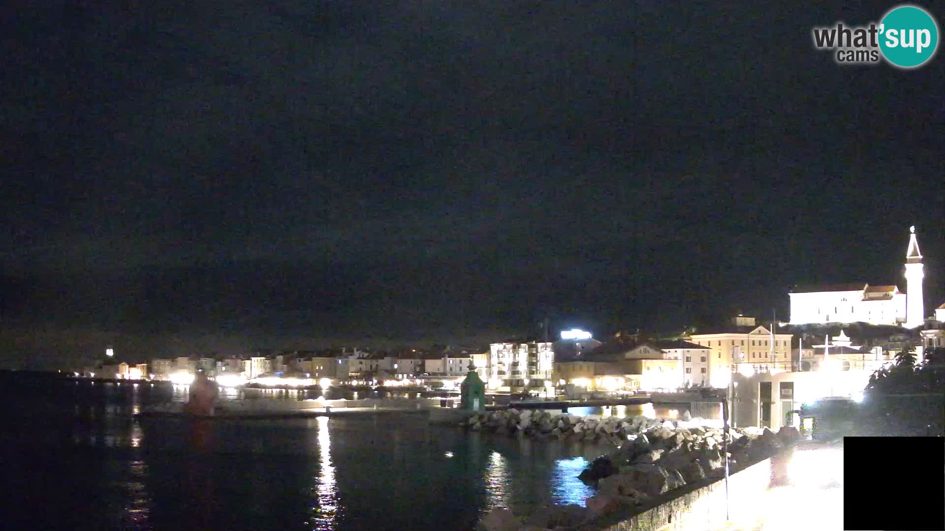 Piran – view to Punta and Mandrač