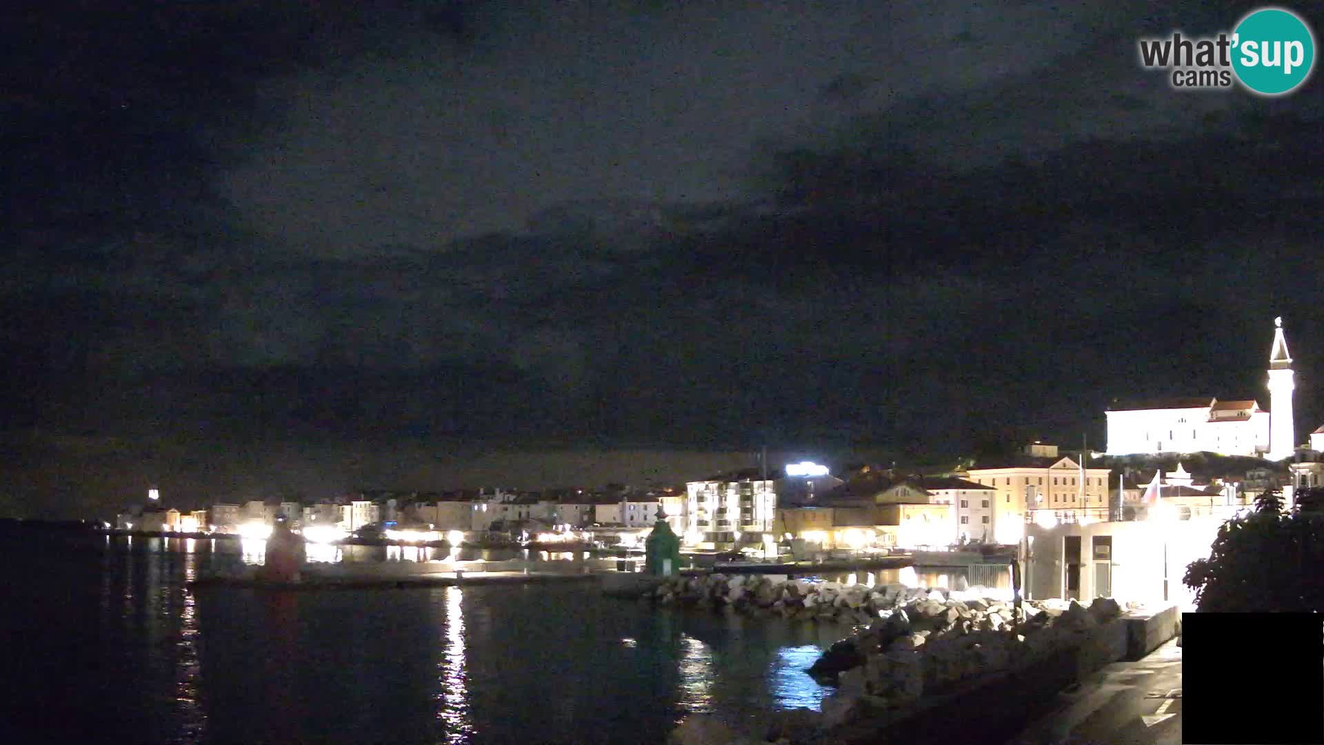 Piran – view to Punta and Mandrač