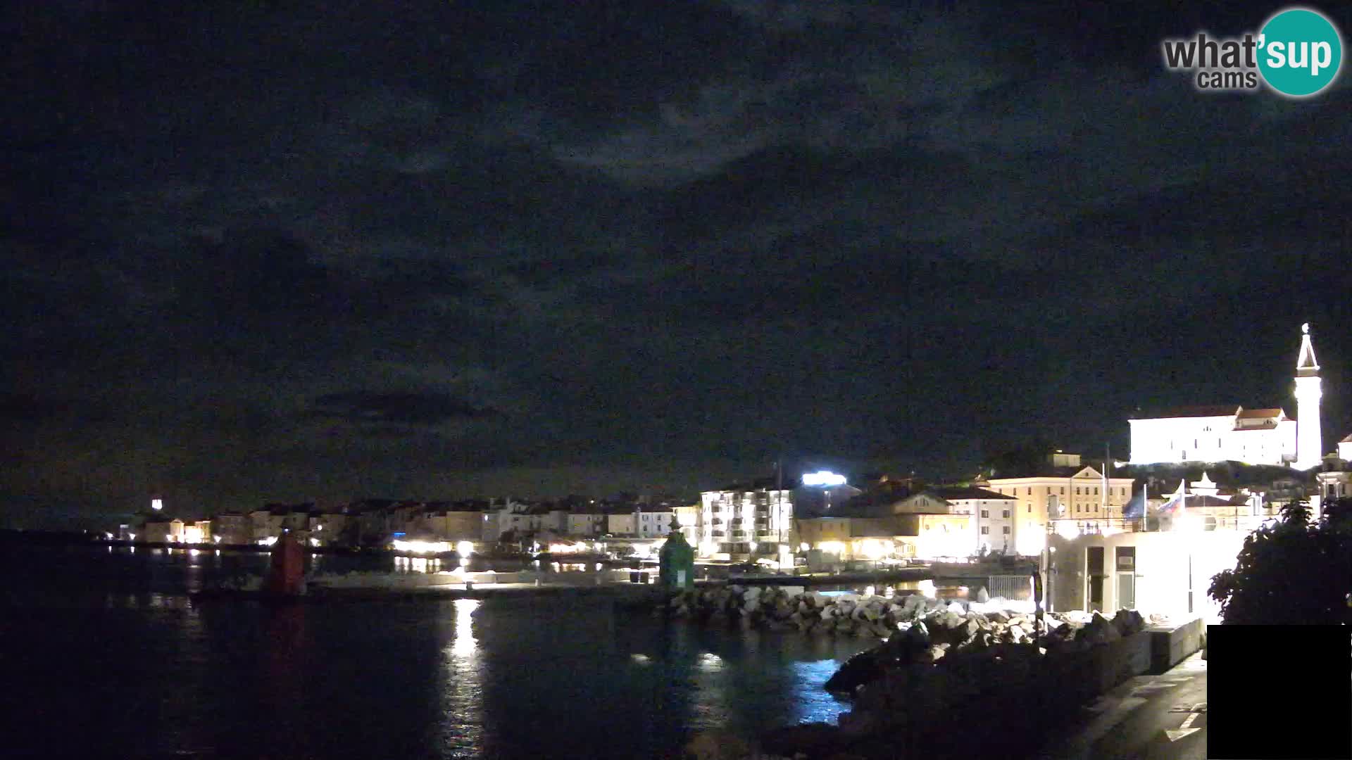 Piran – view to Punta and Mandrač