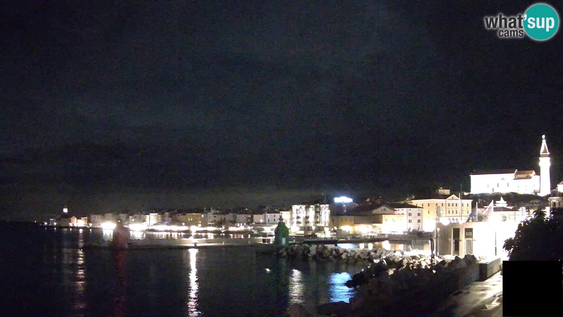 Piran – view to Punta and Mandrač