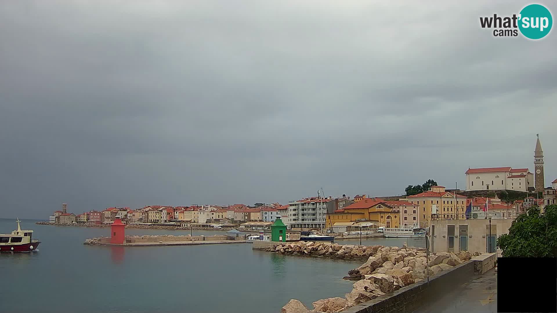 Piran – view to Punta and Mandrač