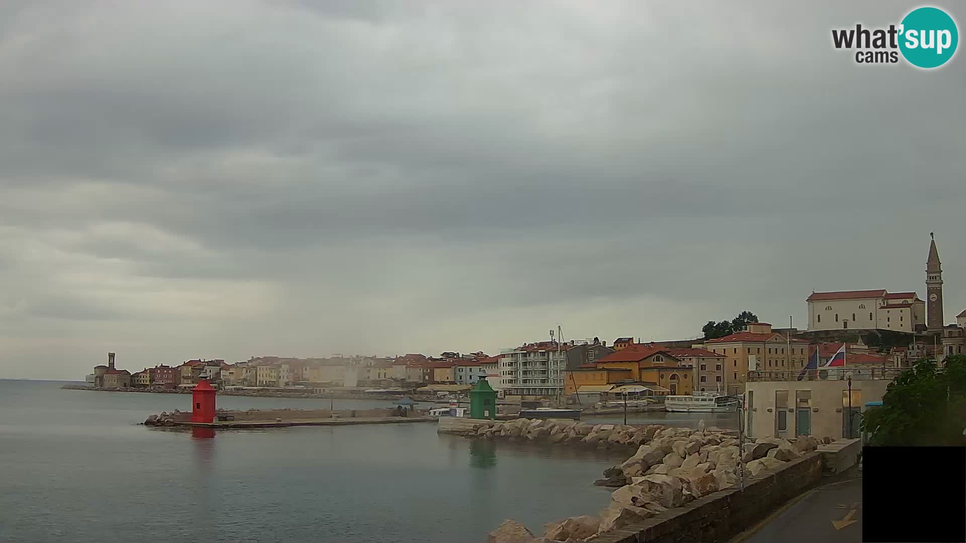 Piran – view to Punta and Mandrač