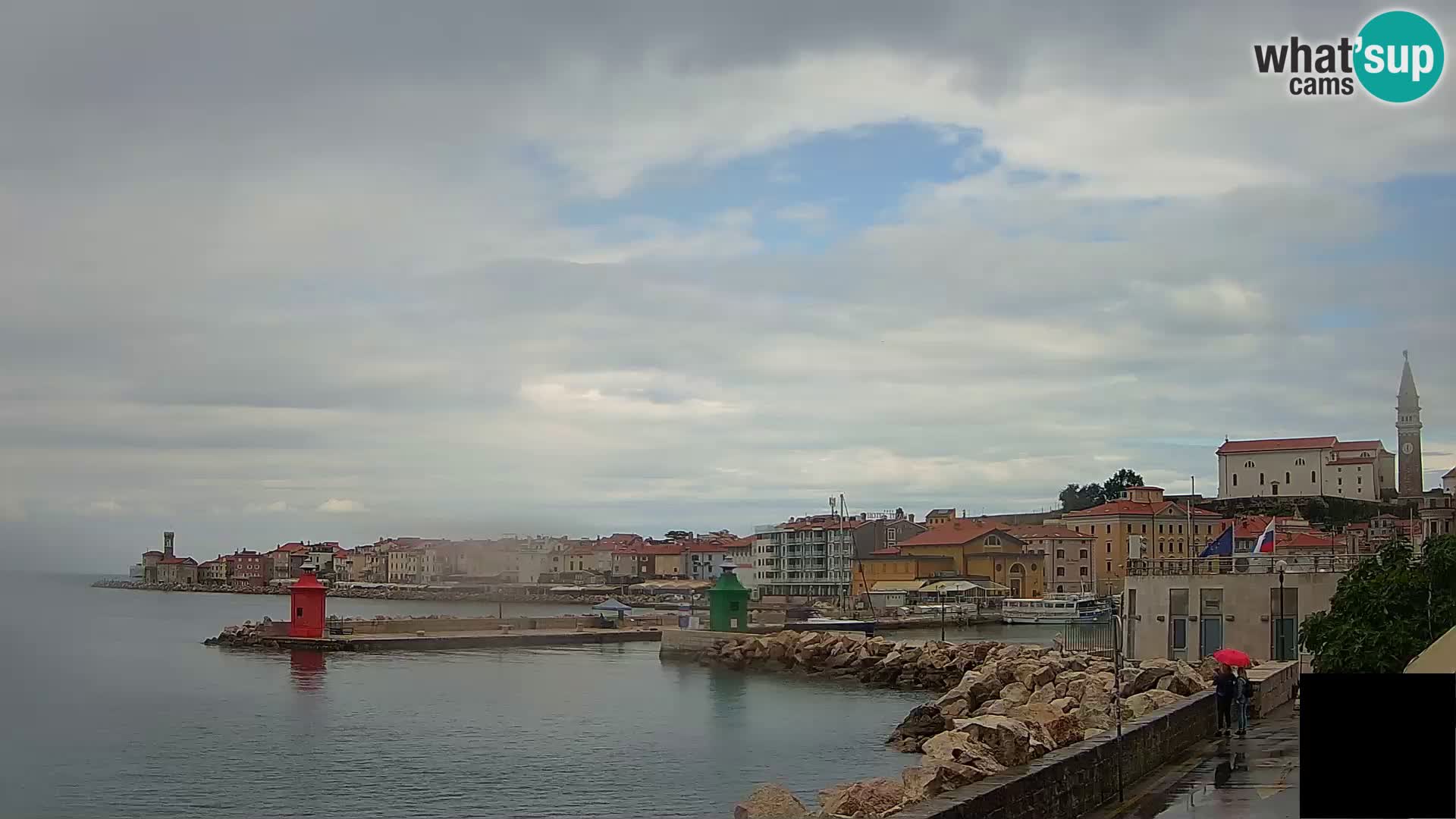 Piran – view to Punta and Mandrač