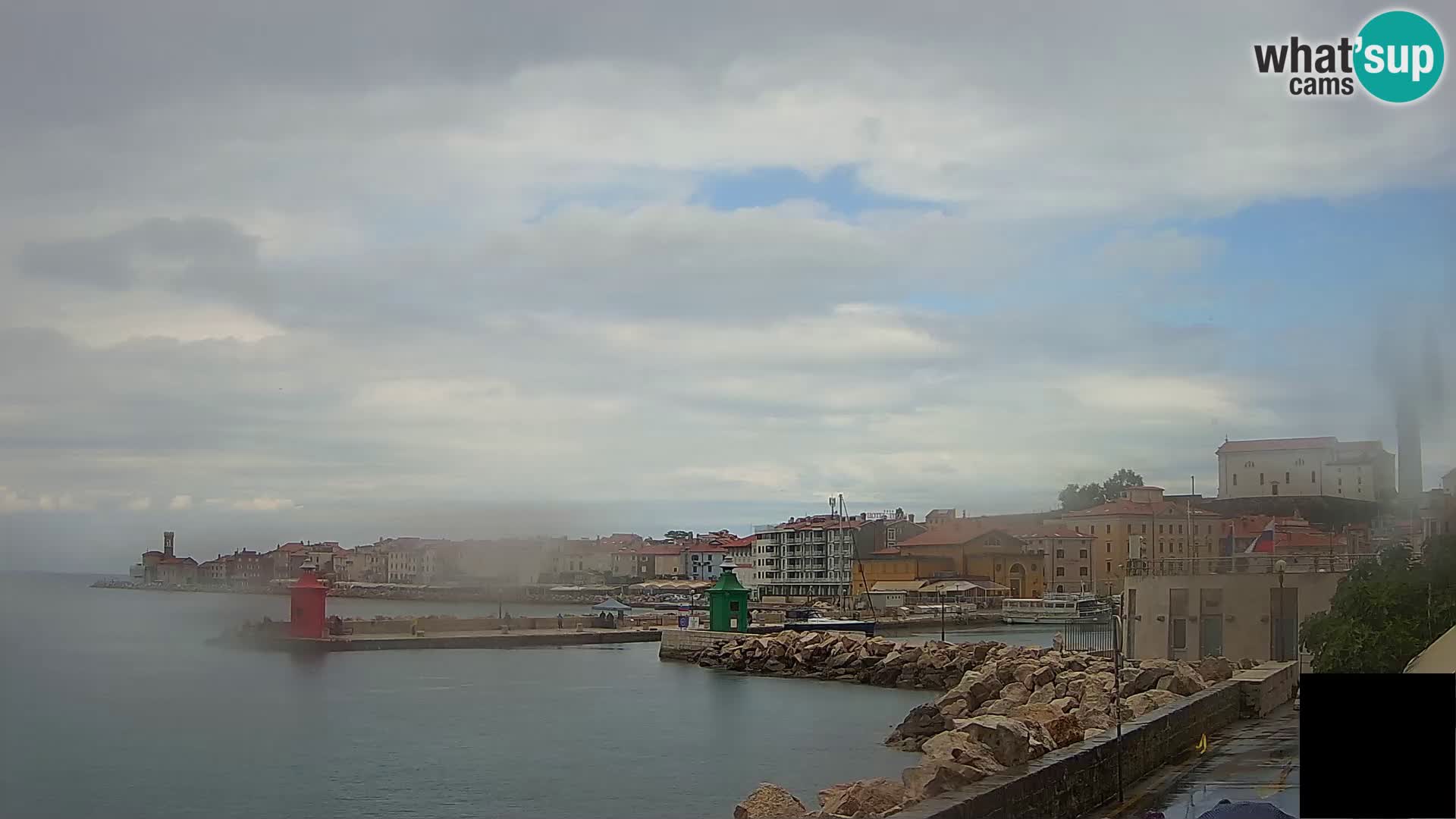 Piran – view to Punta and Mandrač