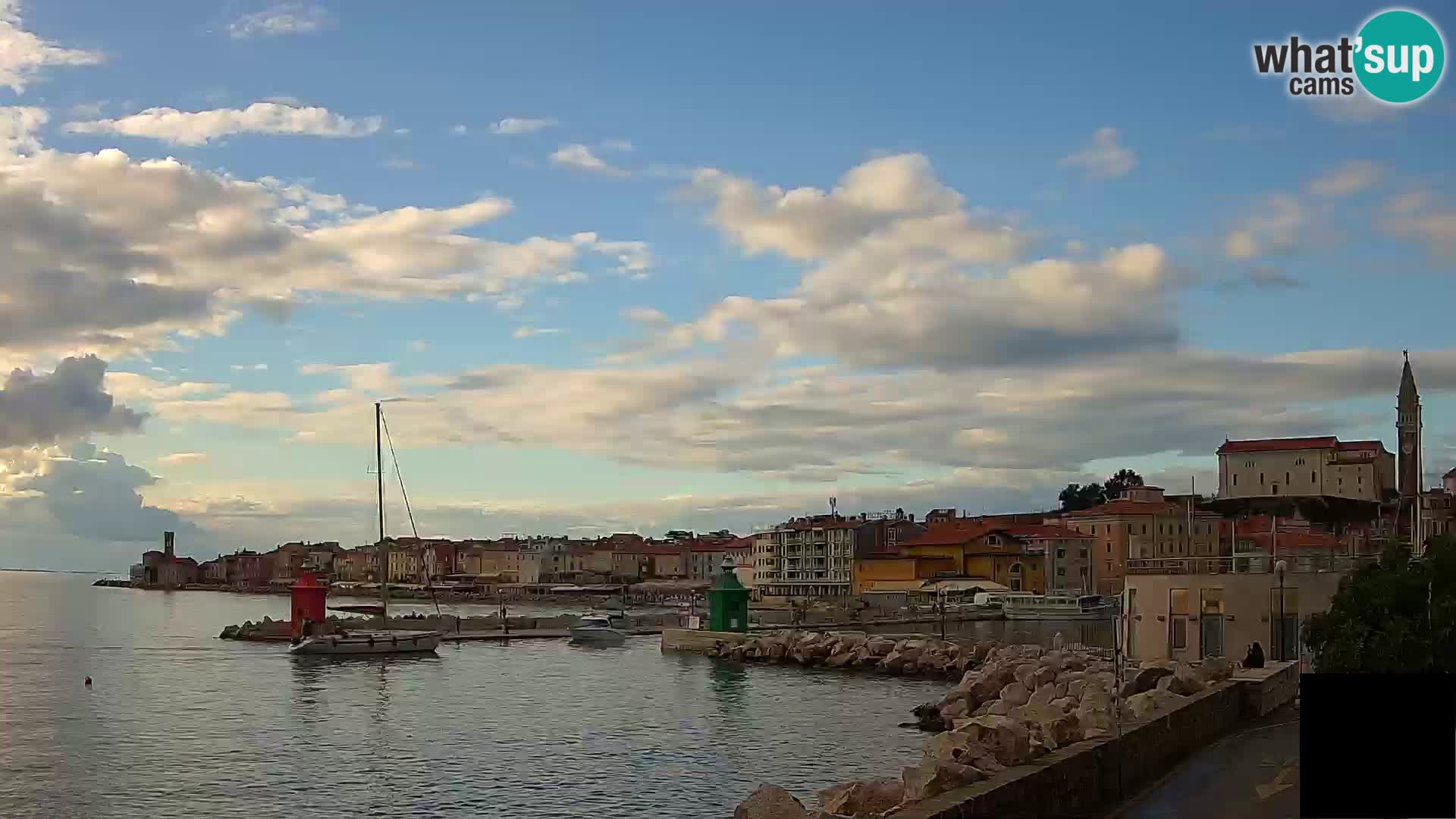 Piran – view to Punta and Mandrač